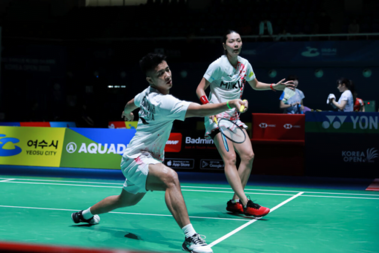2 wakil ganda campuran indonesia gugur di 16 besar Korea Open 2023