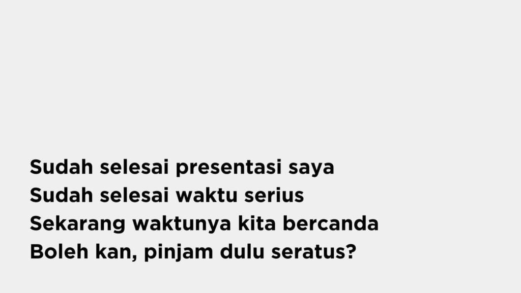 28 Contoh Pantun Penutup Presentasi Lucu Bikin Ngakak