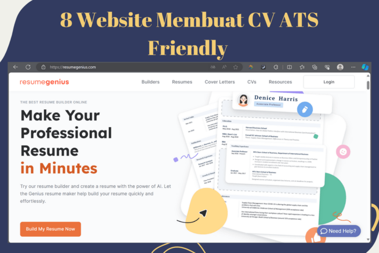 8 Website Membuat CV ATS Friendly