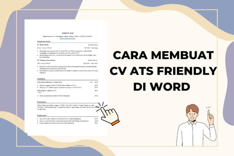 Cara Membuat CV ATS Friendly di Word