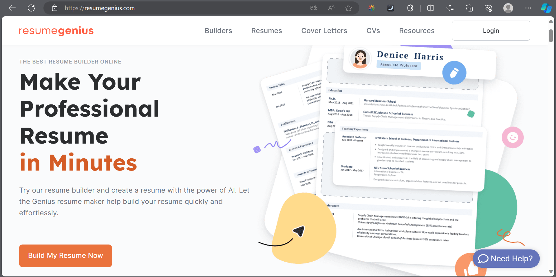 Genius Ats 8 Website Membuat CV ATS Friendly Gratis, Langsung Jadi!