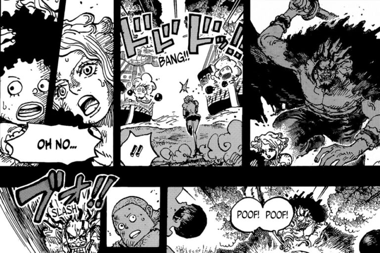 Aksi Heroik Kuma di God Valley, Darah Davy Jones Tetap Berlanjut! - domi reversi rocks attack kuma menyelamatkan kurohige kuma menyelamatkan teach