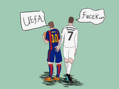 Ronaldo dan Messi tidak di UEFA