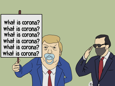 Donald Trump Debat Pandemi Biden