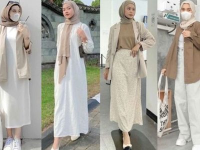 Pakaian kerja casual wanita hijab